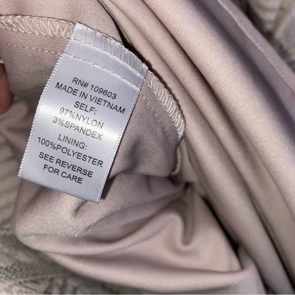 Chris McLaughlin 16W Elegant Sleeveless Lace Dress in Beige - Picture 8 of 10